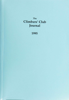 Climbers' Club 1995 Journal cover